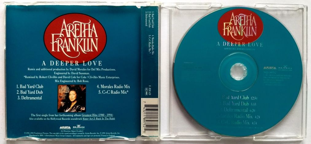 Aretha Franklin A Deeper Love 1994r