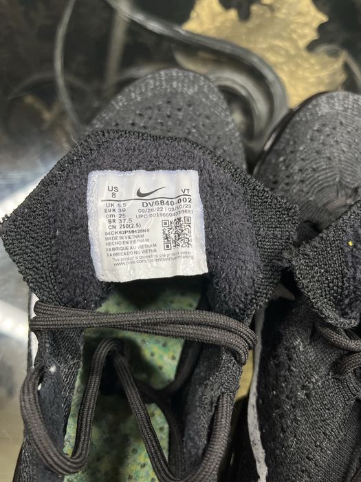 Кросівки Nike Air Vapormax  Fk Black 39 розмір
