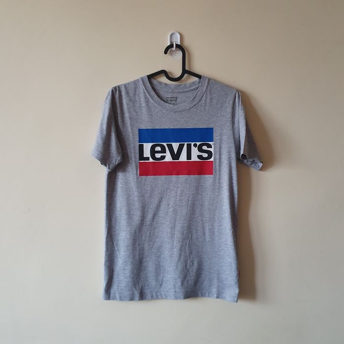 Levi's tshirt koszulka szara nadruk
