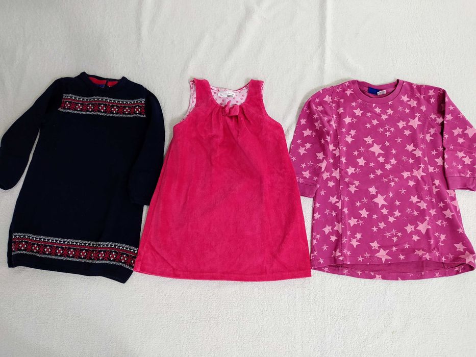 Tuniki, princeska, rozm. 92-98. 3 sztuki