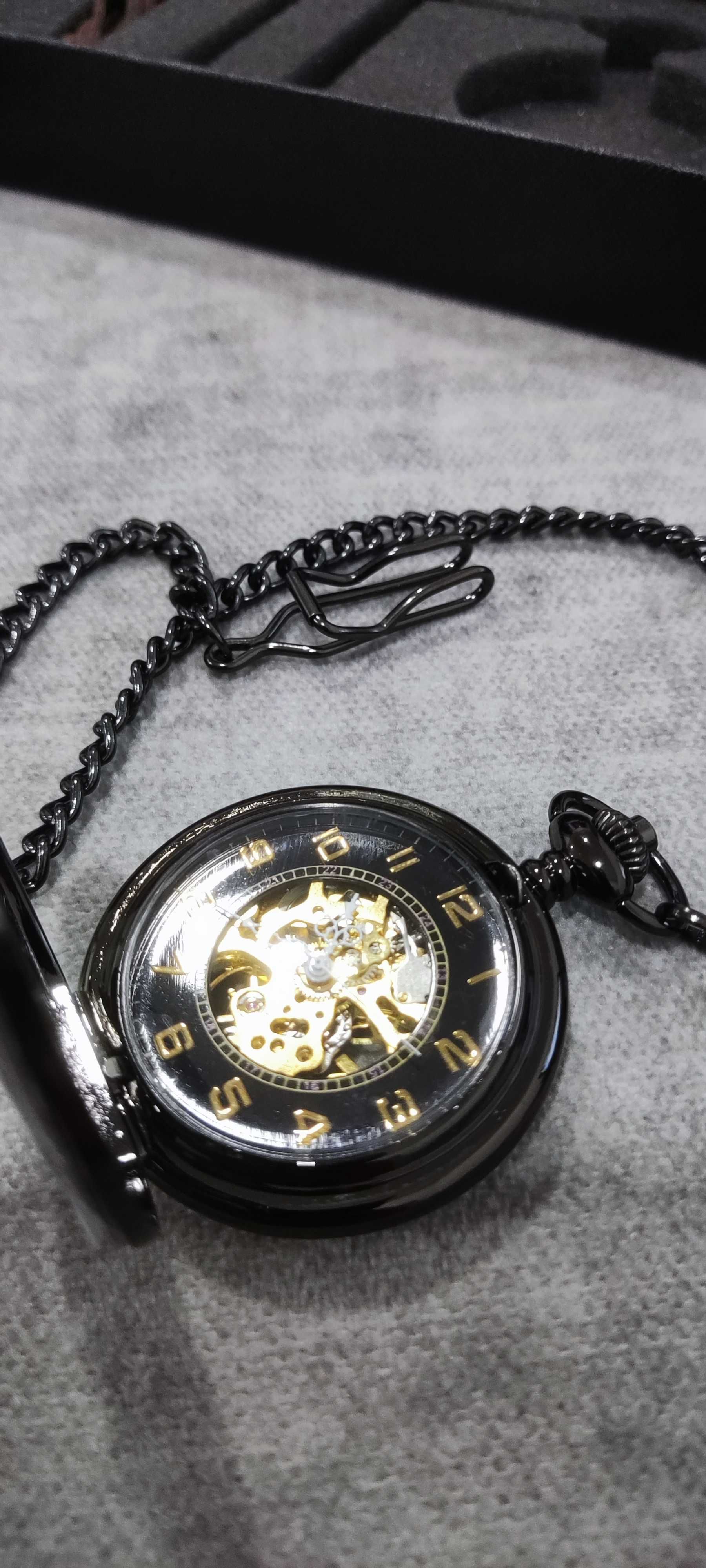 Relógio de Bolso Esqueleto Hunter – Vintage