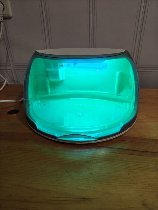 Esterilizador com lâmpada led azul