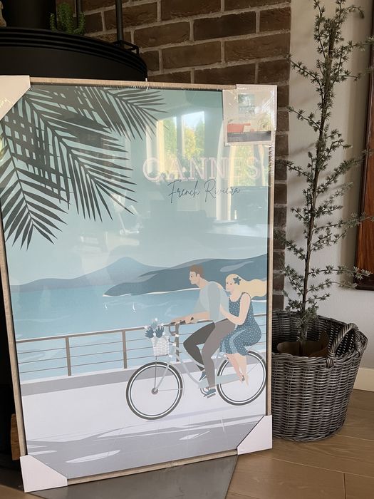 Obraz plakat w drewnianej ramie Cannes 60x90