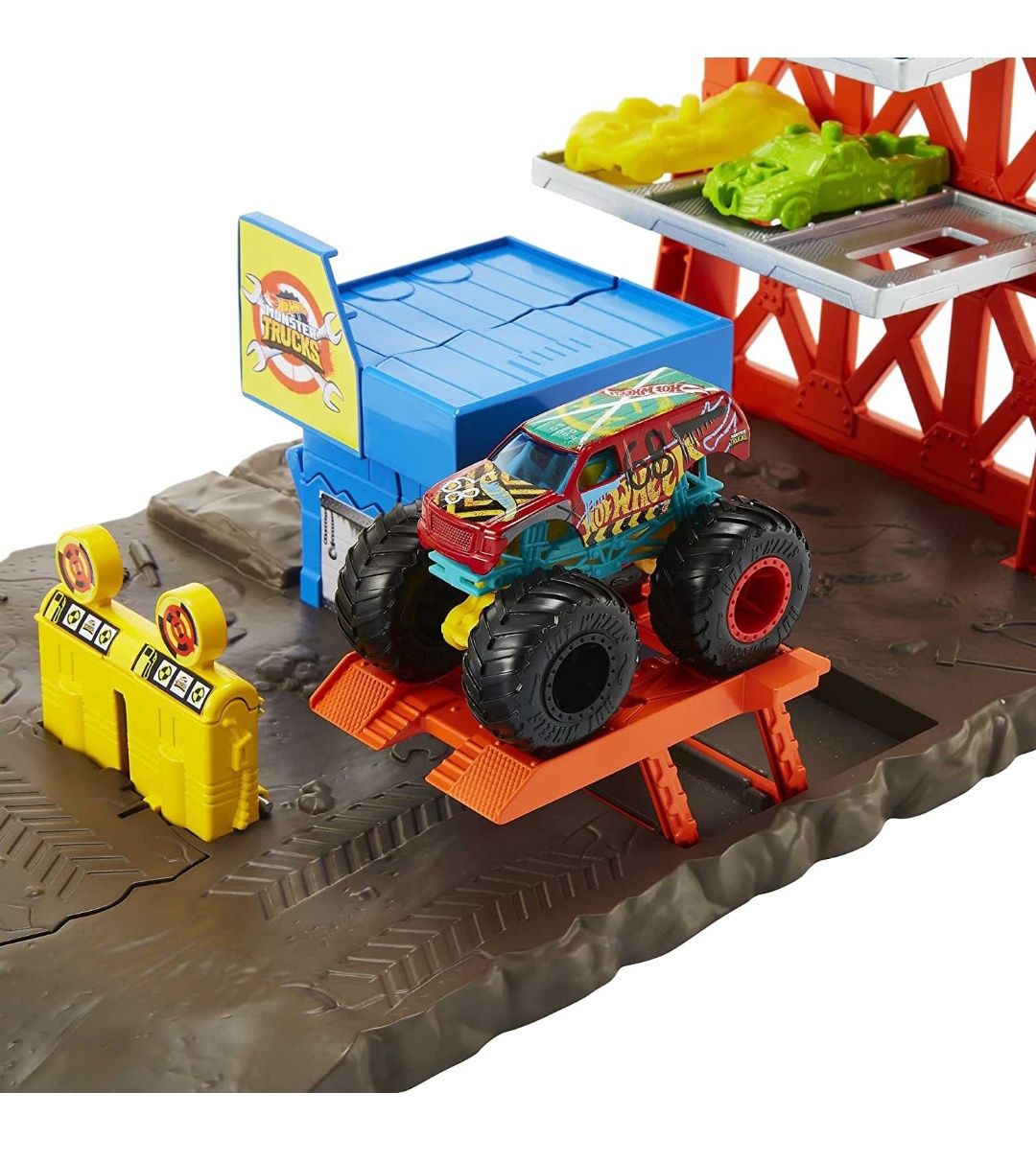 Ігровий набір Hot Wheels Monster Trucks Пригоди на станції
