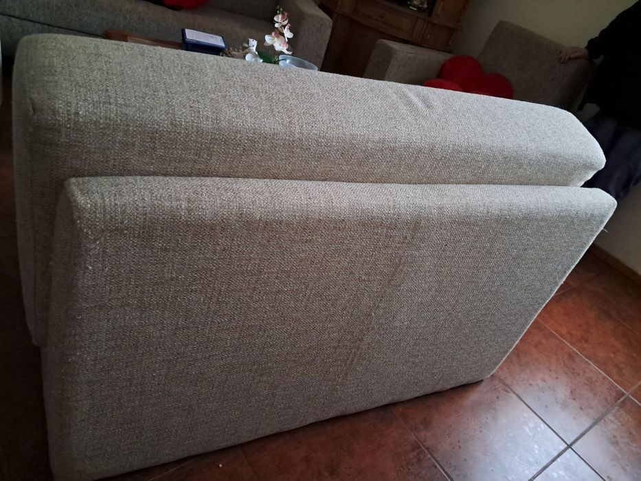 Sofá Cama de cor beje