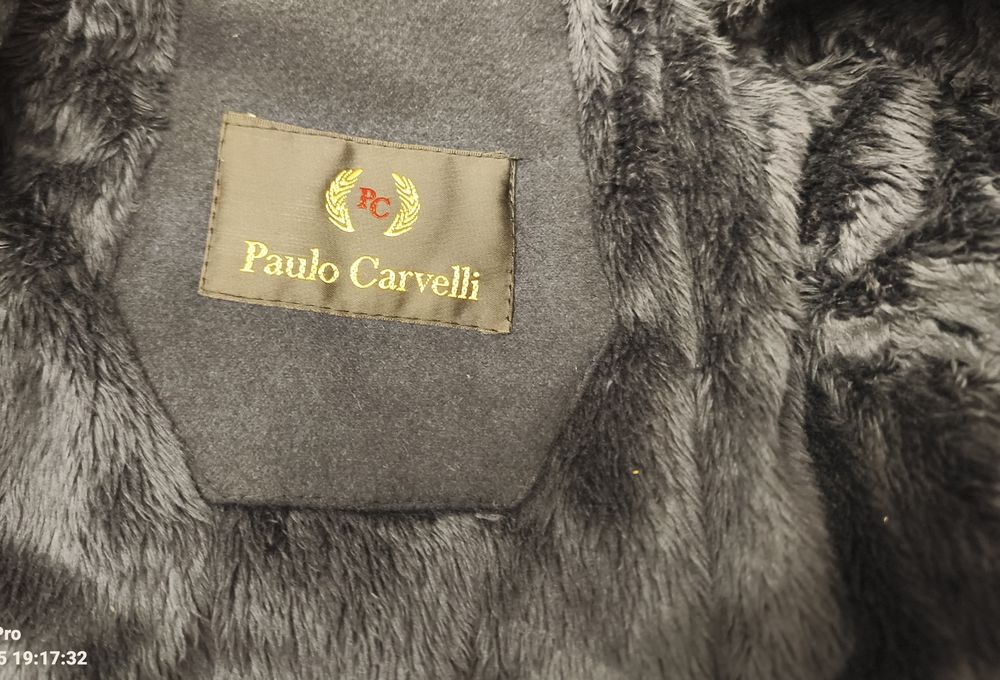 Ексклюзивне Чоловіче Пальто Paulo Carvelli