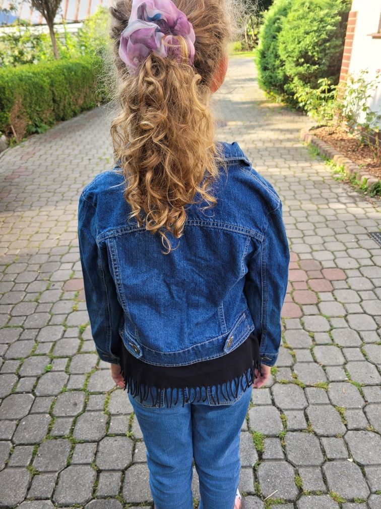 Kurtka jeansowa dziewczęca 152cm-158 cm