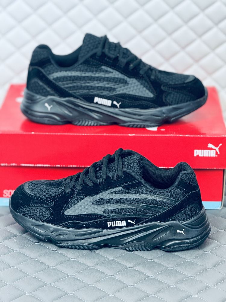 Кроссовки мужские Puma Trinomic black кросовки Пума Триномик