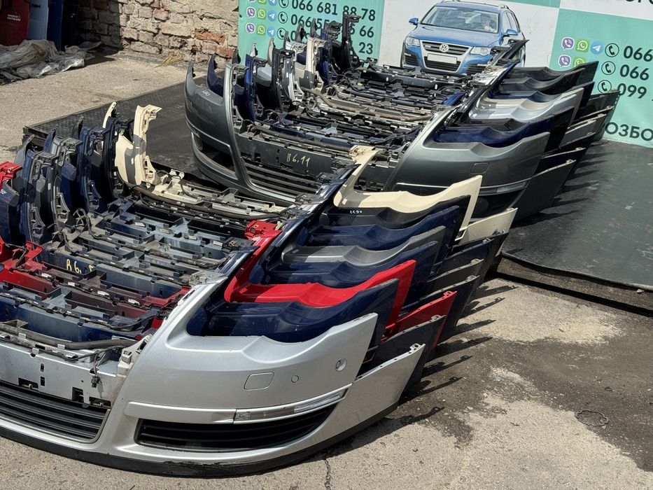 бампер передній фольксваген пассат б6 бампер passat b6 la7w la7t lc9x