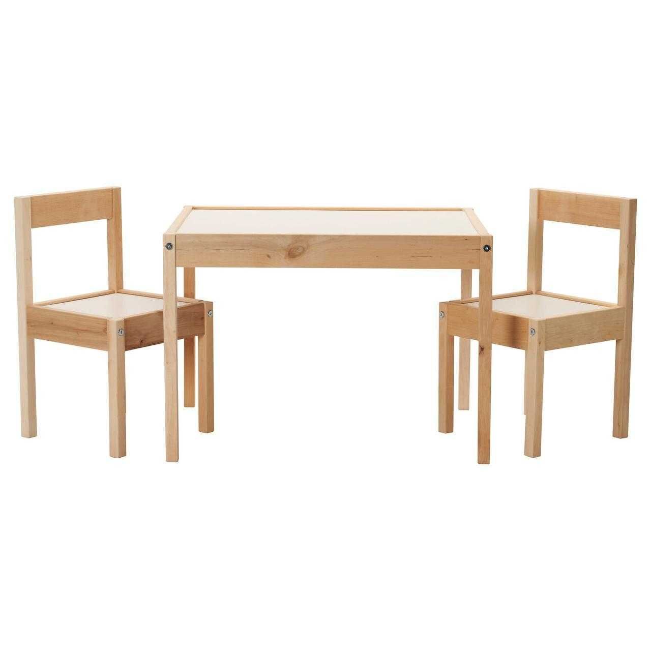 Детский деревянный стол и 2 стульчика IKEA столик для детей