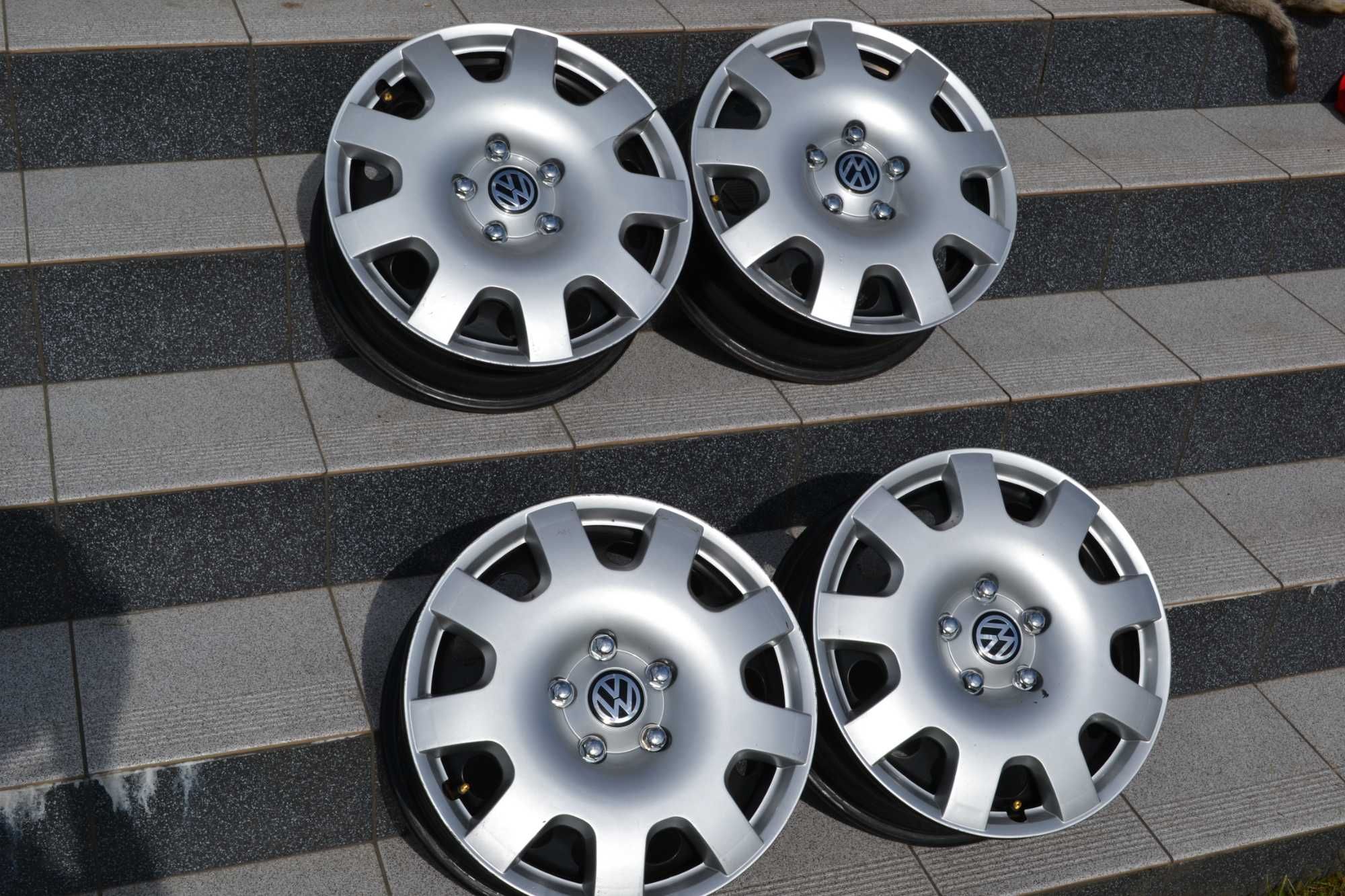 Felgi z kołpakami 5x112 VW 16 Cali