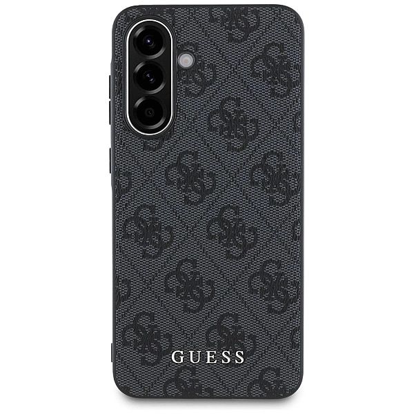Etui Guess 4G Metal Gold Logo na Samsung Galaxy A56 - czarne