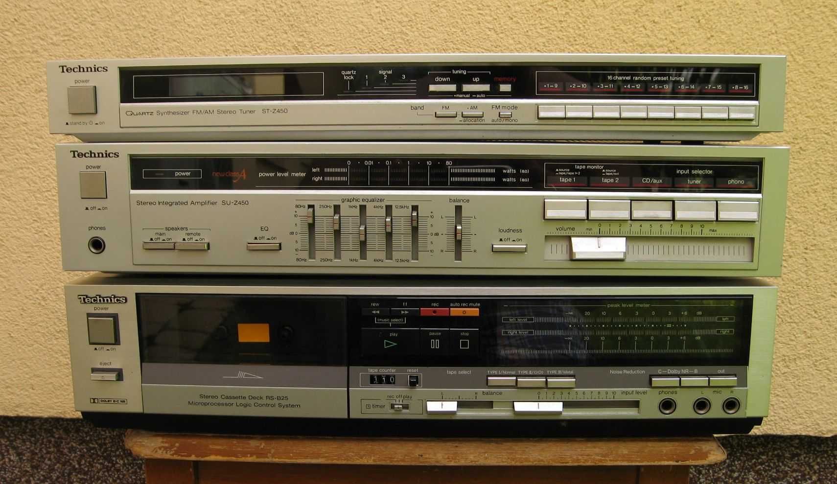 Japoński zestaw Technics 3-elementy z korektorem zadbany super stan