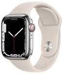 APPLE Watch 7 GPS + LTE 45mm koperta ze stali nierdzewnej (srebrny)