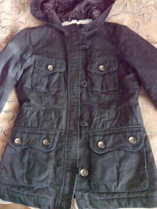 Куртка-парка жіноча, 38р., чорна