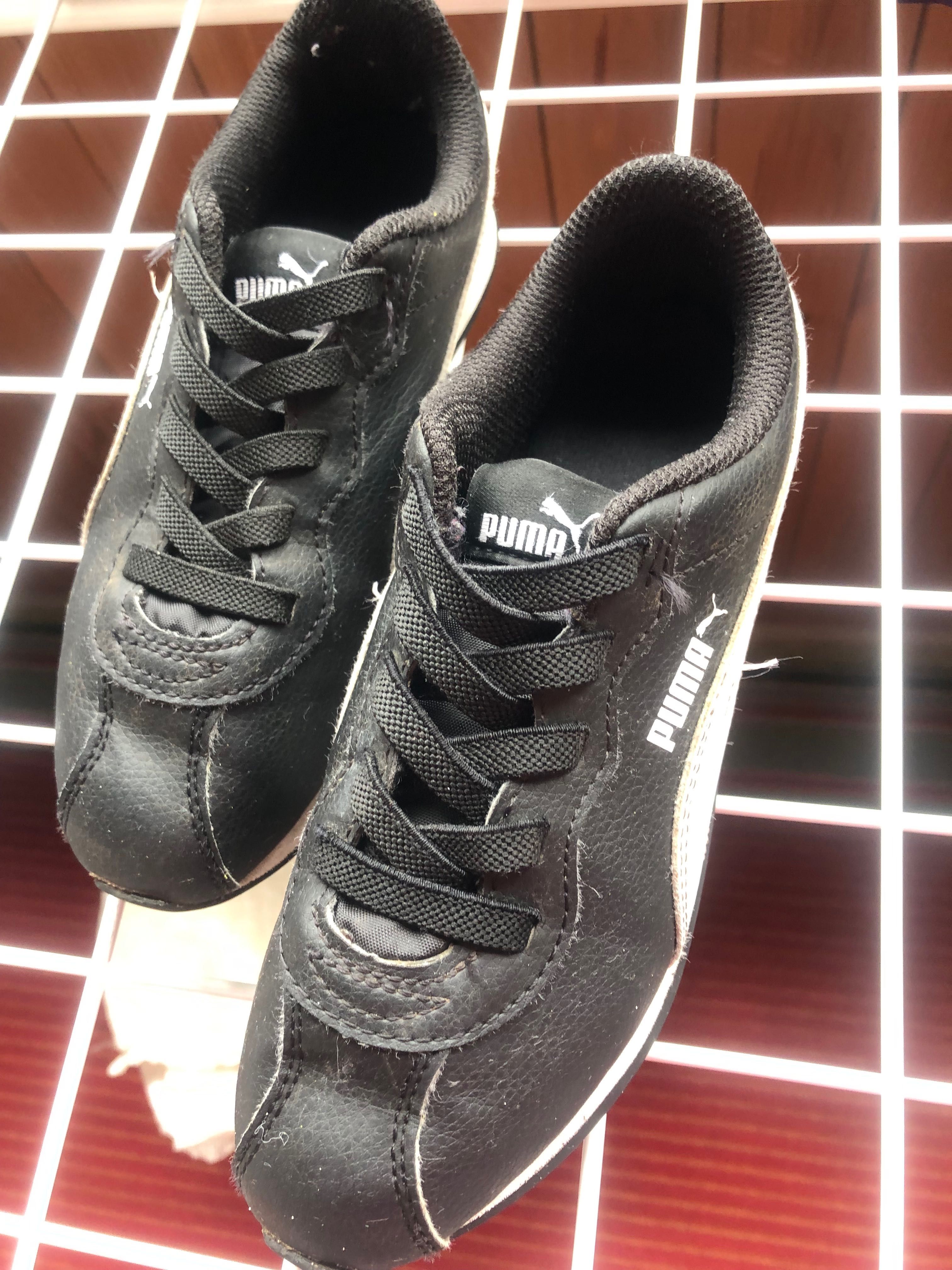 Кроссовки на мальчика кожаные Puma  на ножку 20,5 см (34 размер)