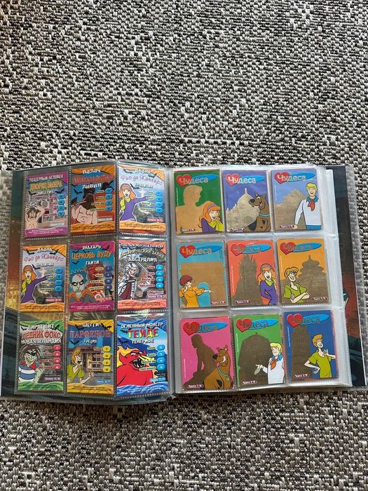 Scooby Doo коллекционные карточки Скуби Ду Скубі