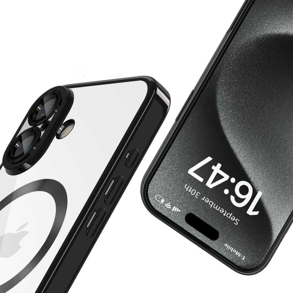 Etui do Apple iPhone 16e Magsafe Czarne Case + Pełne Szkło Hartowane
