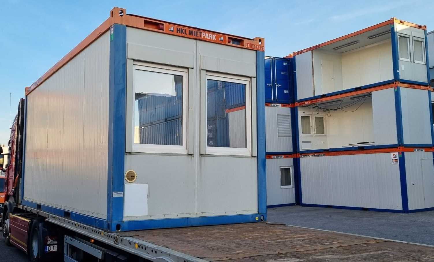 Kontener socjalny magazynowy biurowy 6x2,5m duża ilość tanio transport