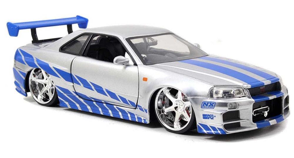 Brian’s Nissan Skyline GTR R34 2Fast 2Furious Modelo Diecast 1/24