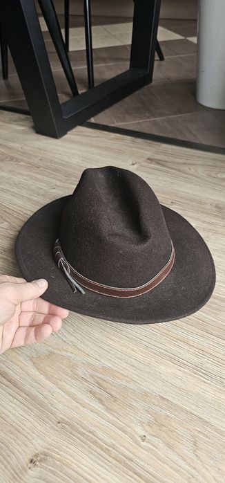 Salon wełniany męski kapelusz rozmiar 60 stan bardzo dobry