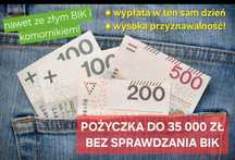 POŻYCZKA PRYWATNA z decyzją i wypłatą w 24H - wniosek online, bez BIK!