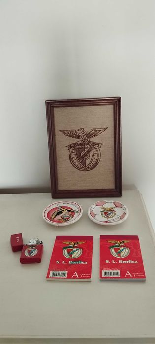 SLB Benfica lote artigos antigos
