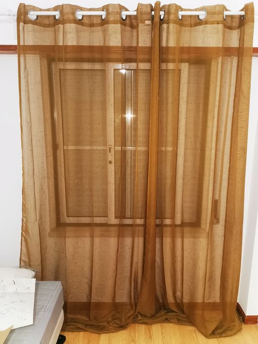 2 Cortinados Transparentes
