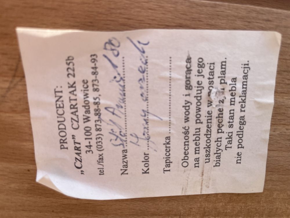 Stół z 6 krzesłami ława rozkładany