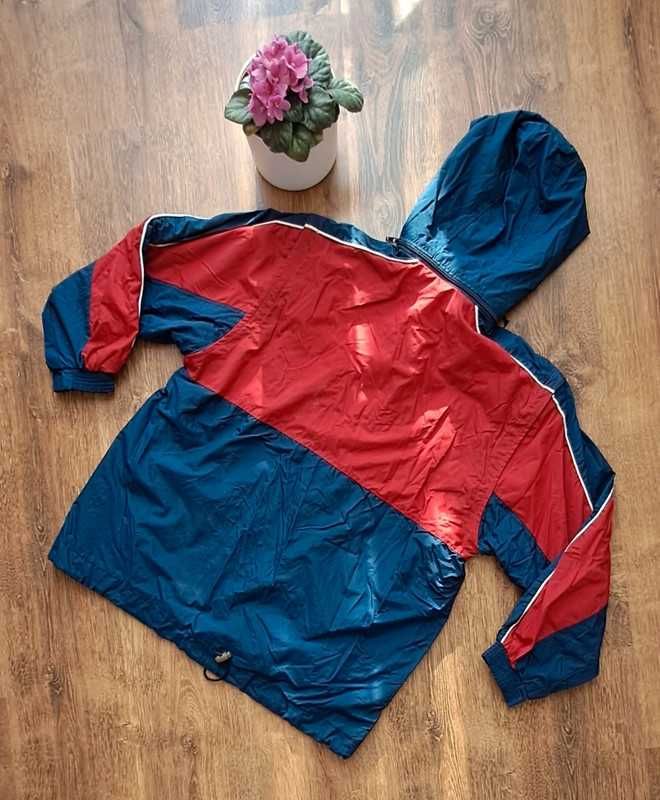 Kurtka wiatrówka sportowa czerwono granatowa 3 w 1 unisex