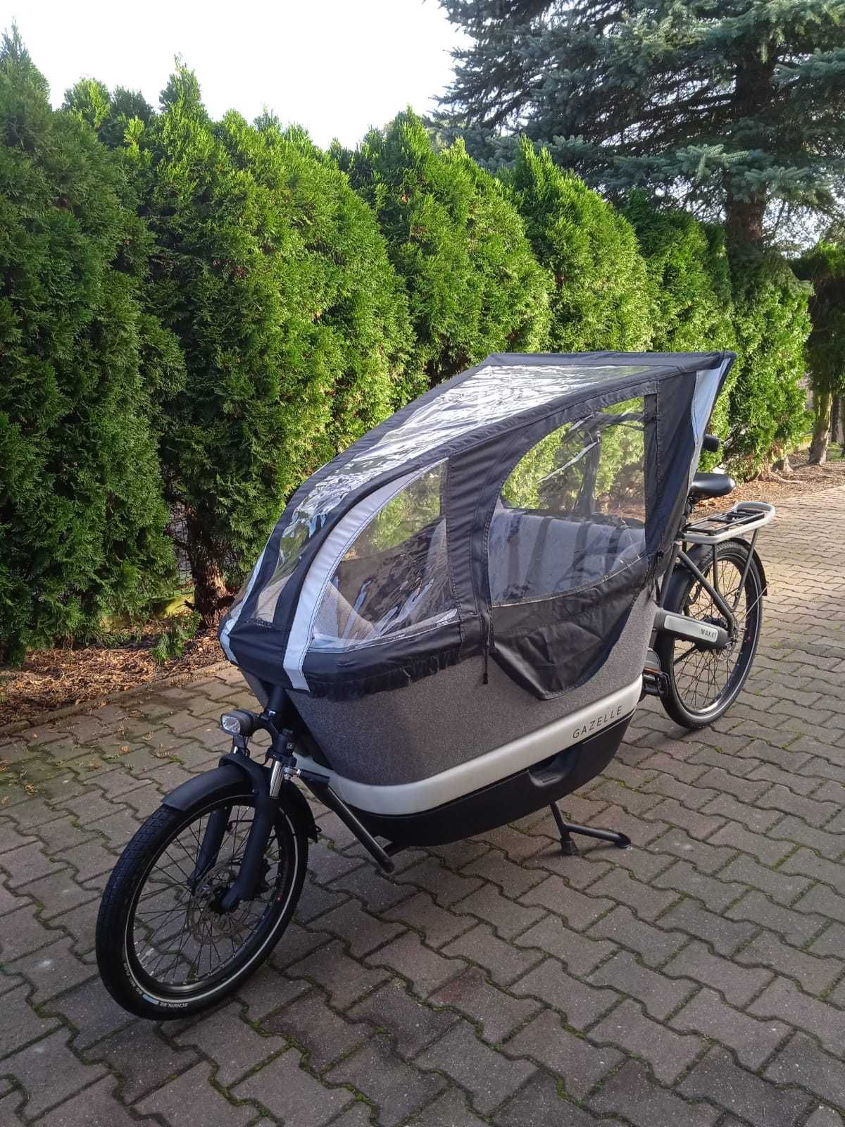 Rower elektryczny cargo na pasku URBAN Bosch Cargo, 500 Wh, daszek