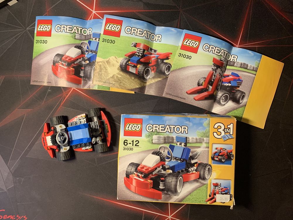 Lego Creator 3 in 1 31030 gokart samochod quad