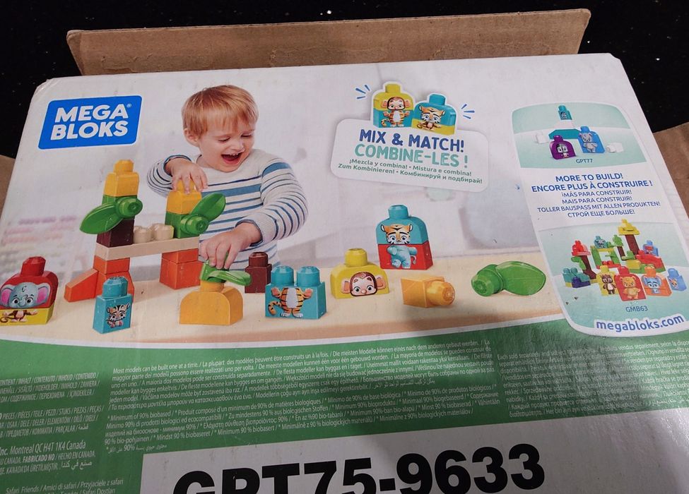 Klocki Fisher Price mega bloks Safari friends przyjaciele zwierzęta