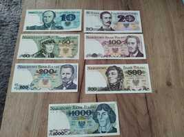 Zestaw banknotów 10,20.50.100,200,500.1000(7sztuk)