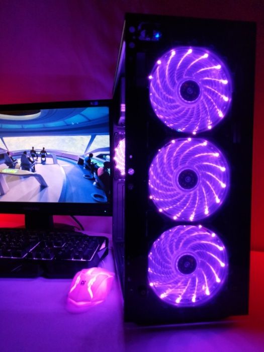 Ігровий комп'ютер ПК +монітор 22 + 570 RX 4 GB + ссд 120 гб + 8 ядер