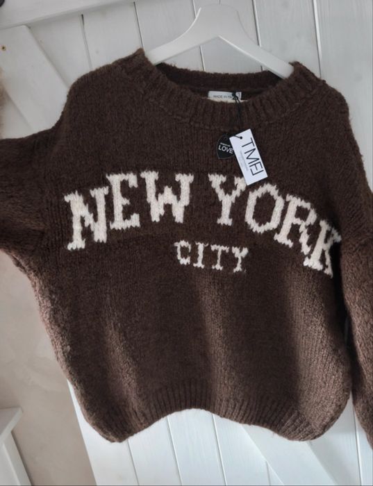 В’язаний светр (стрікпуловер) темно-коричневий, новий.