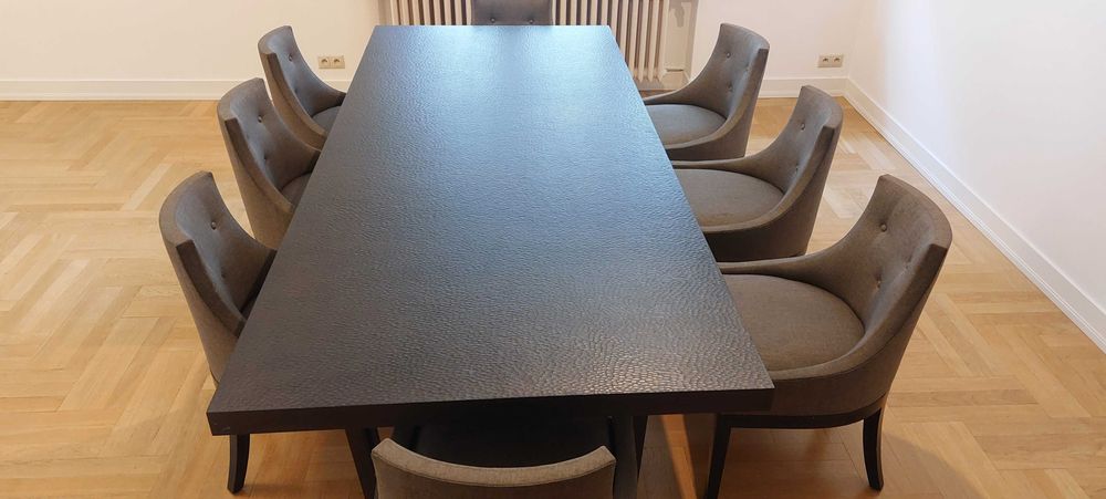 stół plus 8krzeseł GLAMOUR JNL collection OKAZJA