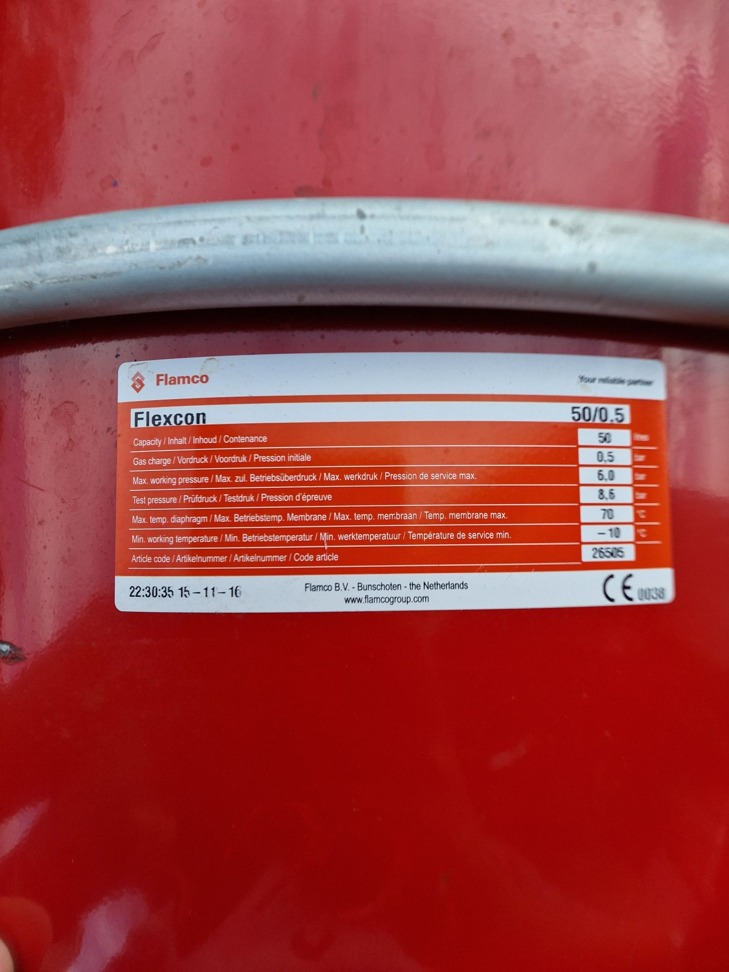 FLAMCO MEIBES Flexcon Premium naczynie wzbiorczeprzeponowe, stojące 50
