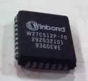 Lote 2 EEPROM W27C512P-70 PLCC32 ECU eprom centralinas