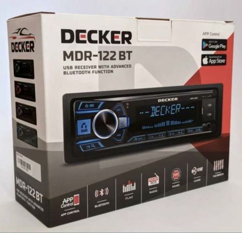 Магнітола в авто 4/55Вт DSP Decker MDR-122/сабвуфер/підсилювач