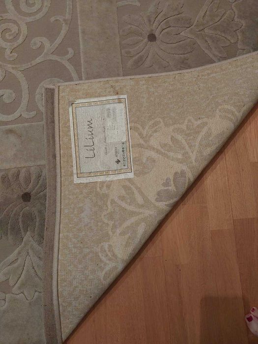 Килим акриловий сірий