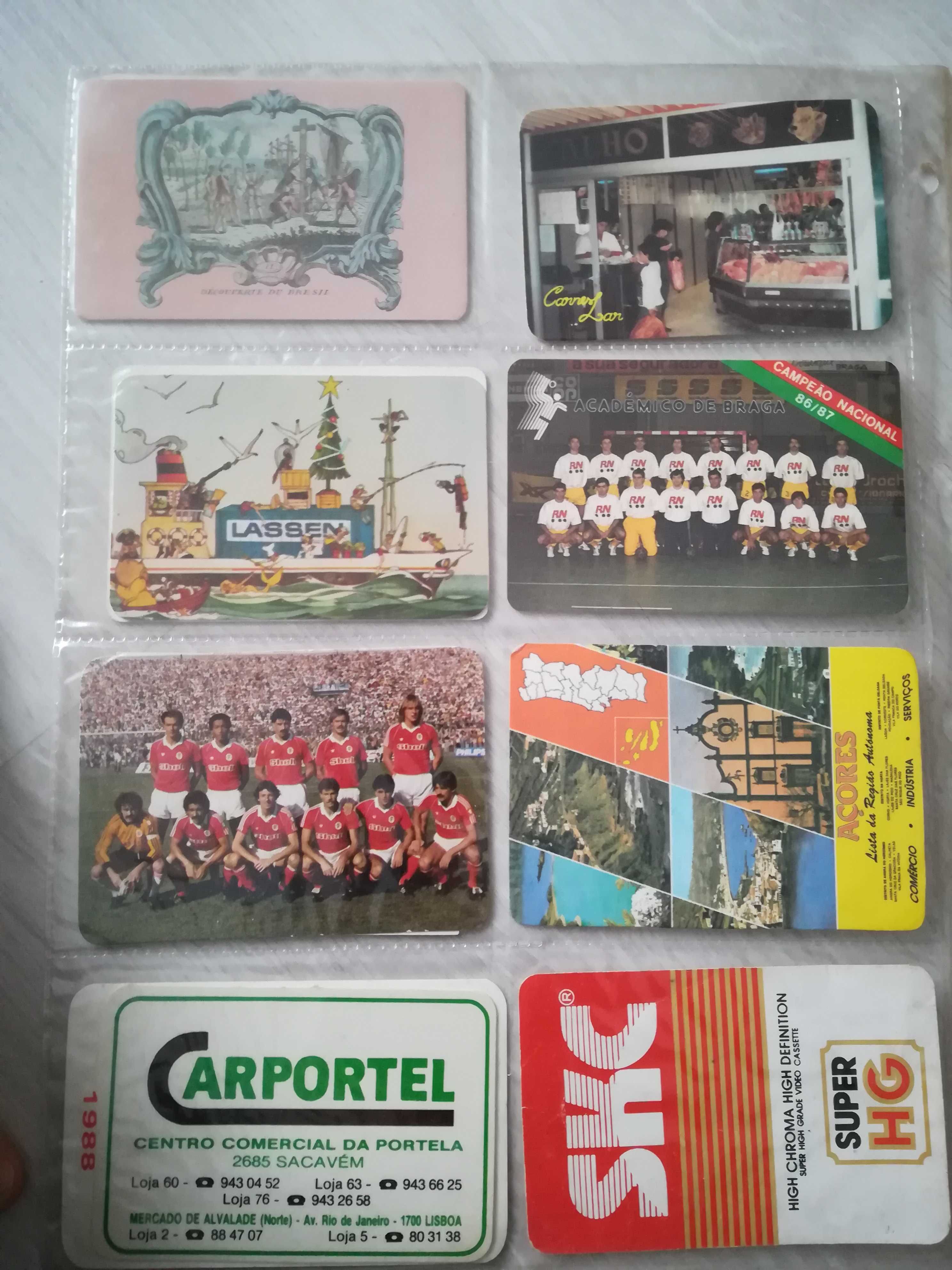 Calendários anos 80 - miscelânea (carros, marcas, bola)