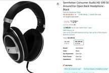 Sennheiser Hi-Fi HD 599 SE Black навушники