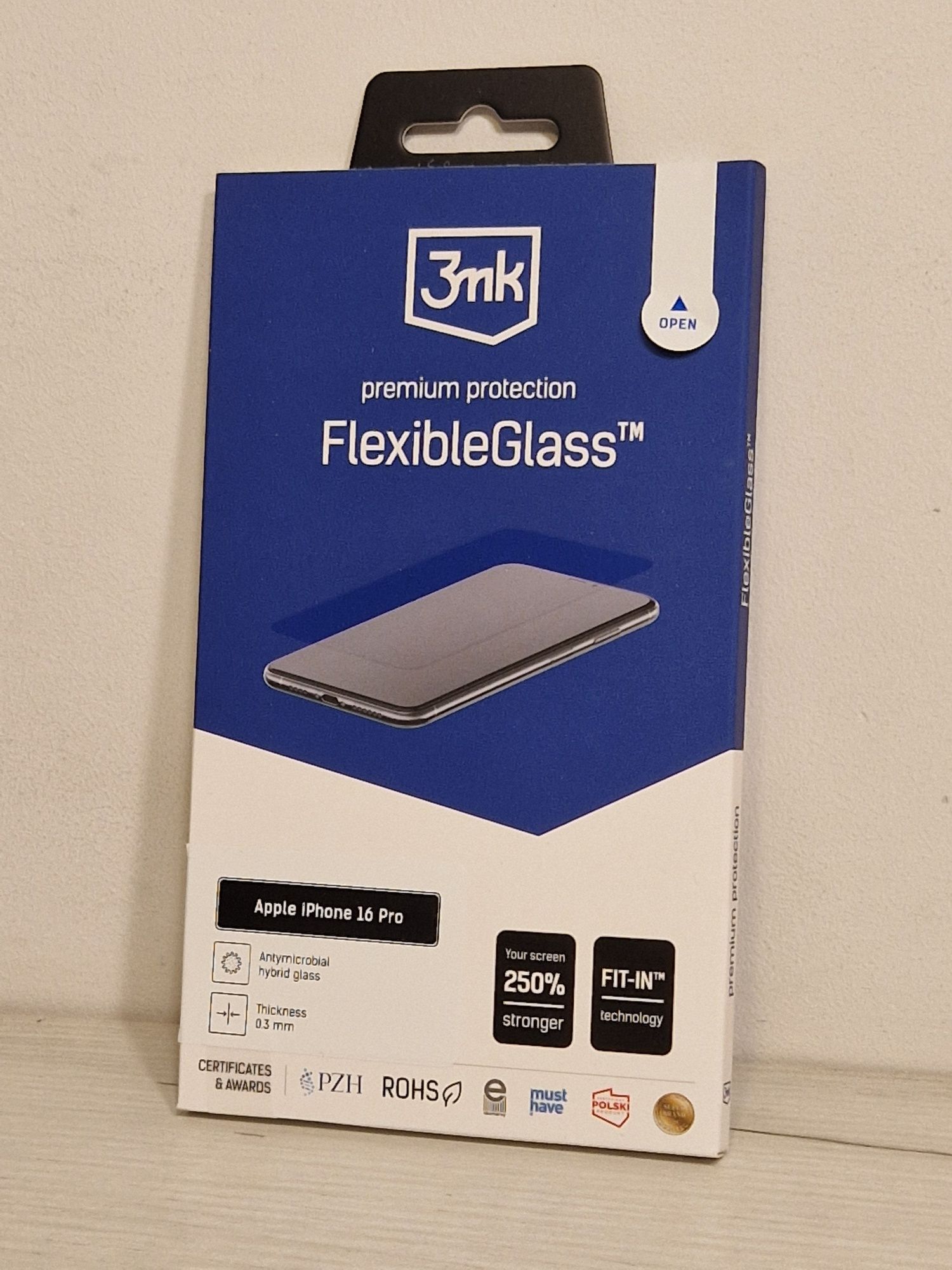 Hartowane szkło hybrydowe 3MK FlexibleGlass do Iphone 16 Pro