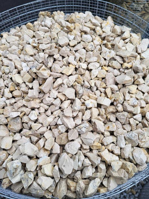 Grys dolomitowy śmietankowy 8-16 Kamienie ogrodowe dekoracyjne ozdobne