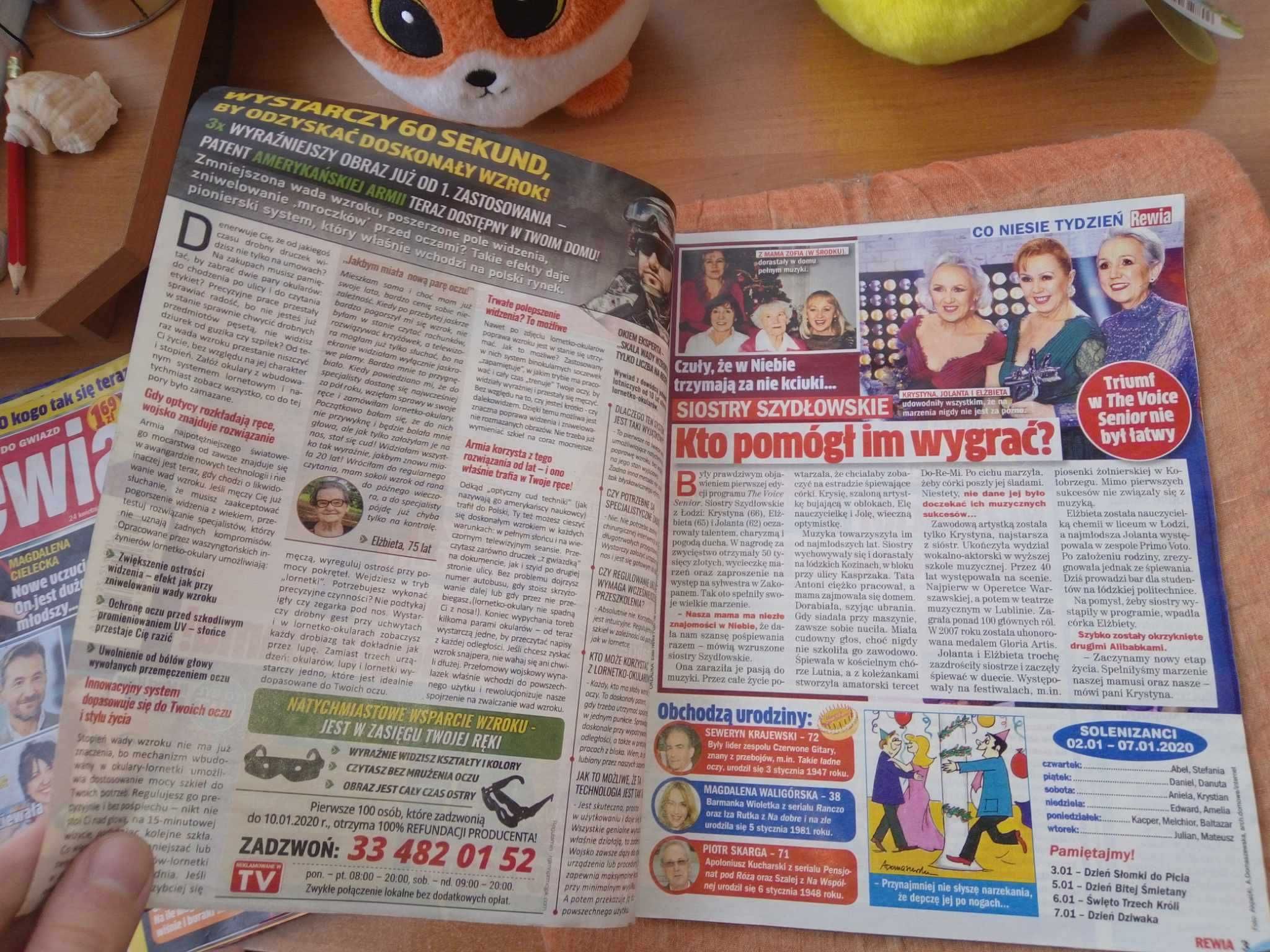 Tygodnik Rewia zbliża do gwiazd nr 1 styczeń 2020 gazeta