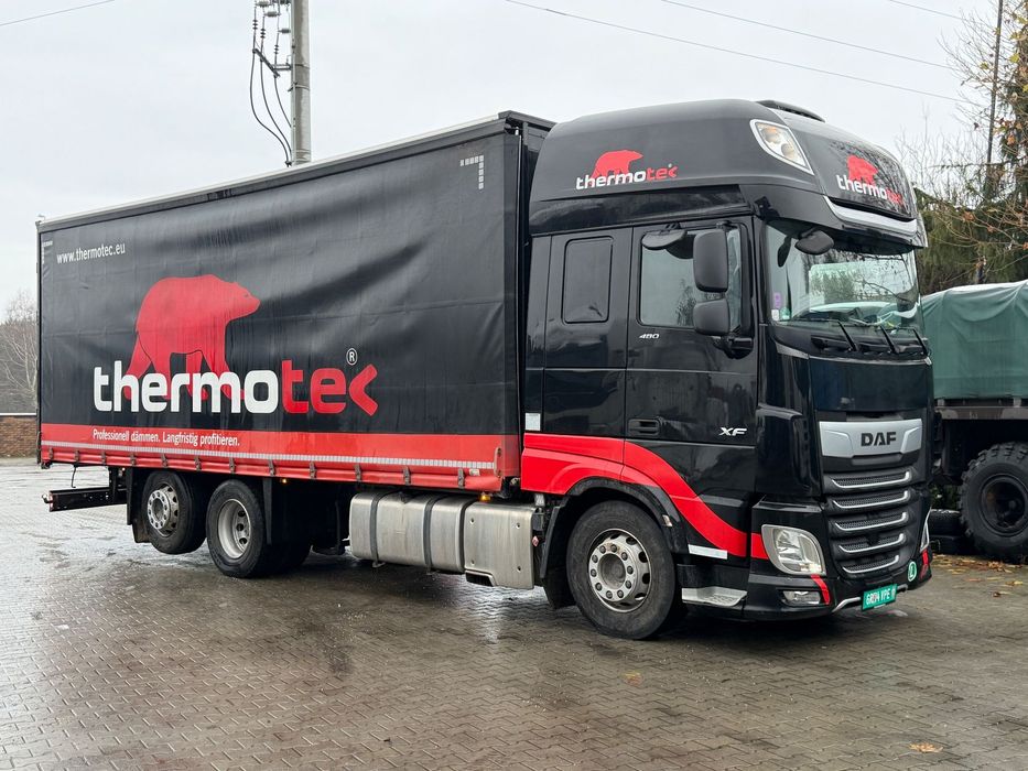 DAF XF SSC 106 480 idealny stan 225Tkm przebiegu z Niemiec firanka 6x2 świeżo po serwisie  XF SSC 106 480 idealny stan 225Tkm przebiegu z Niemiec firanka 6x2 świ