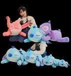 Śpiący Stitch Duża Maskotka Zaba Lilo I Stich Pluszak Przytulanka 35CM