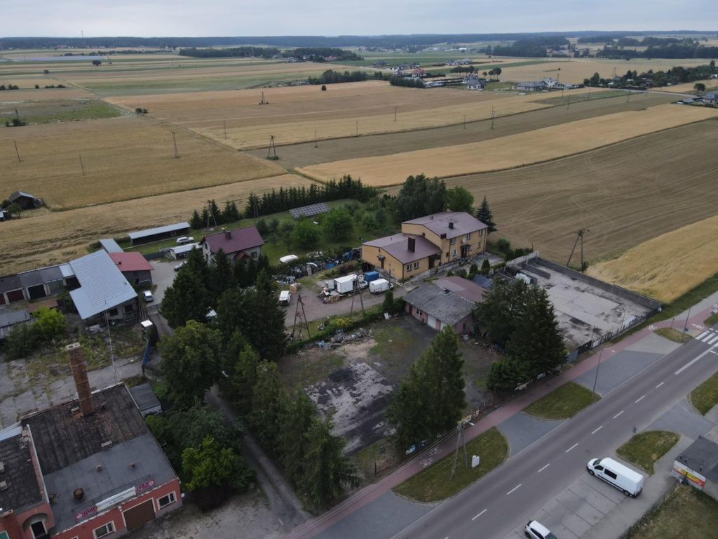 Działka przemysłowa z mediami zabudową pod inwestycje.