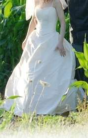 Vestido noiva (corpete + saia), tamanho XS